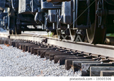 Image with the train wheels 19305506