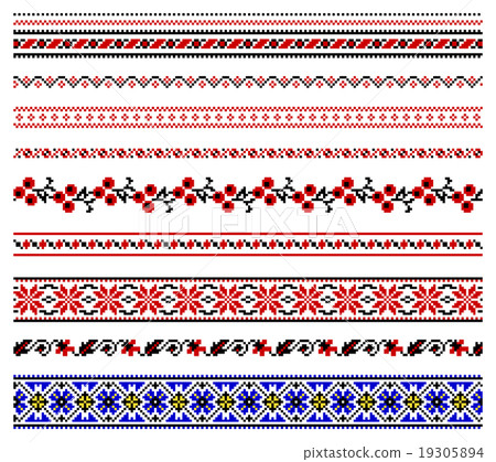Ukrainian embroidery ornament 19305894