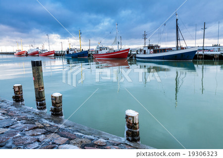Fishing boats in Warnemuende 19306323
