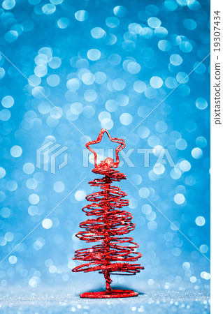 Golden christmas fir tree decoration Golden christmas fir tree decoration 19307434