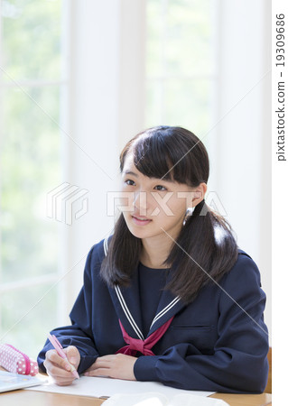 初中生學習 19309686