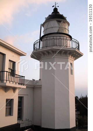 Taiwan Kaohsiung after dusk Flag lighthouse Taiwan Kaohsiung after dusk Flag lighthouse 19311130