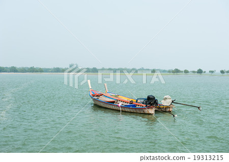 The fishing boat on sea. The fishing boat on sea. 19313215