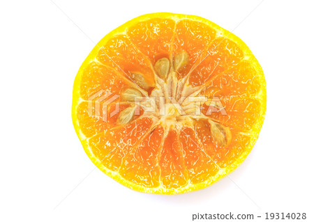 Orange fruit sliced isolated 19314028