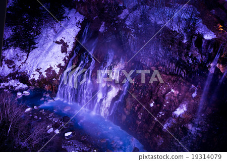 Light-up winter waterfall Biei-cho Light-up winter waterfall Biei-cho 19314079