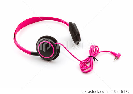 Pink headphones. Pink headphones. 19316172