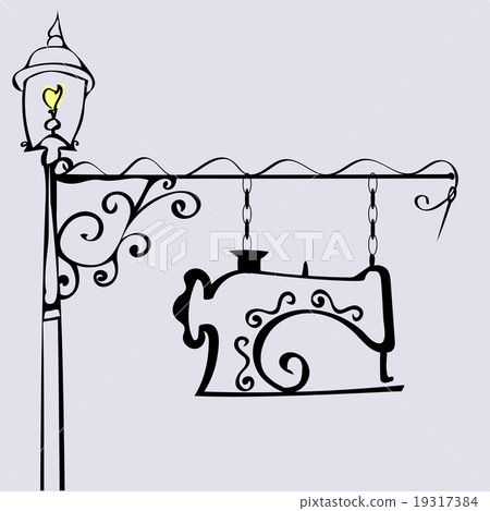 Sewing workshop sign Atelier tailoring 19317384