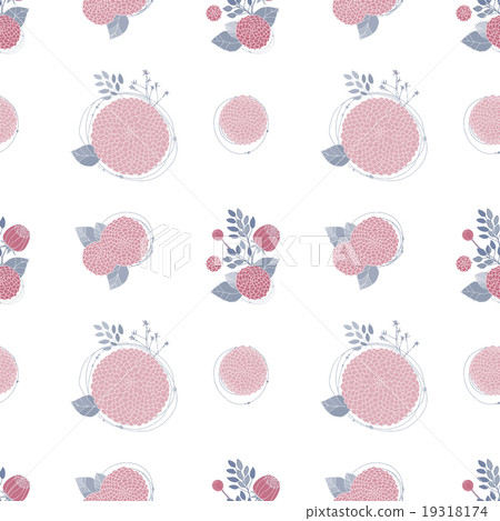 Seamless texture with asters 19318174