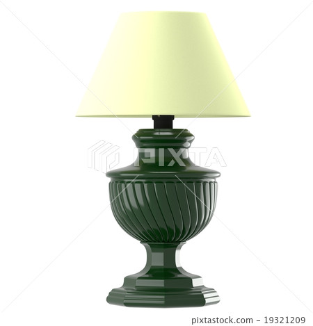 Old-style lamp with beige lampshade 19321209