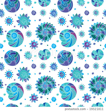 Shells seamless pattern 19321811