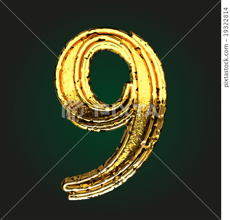9 vector golden letter 19322814