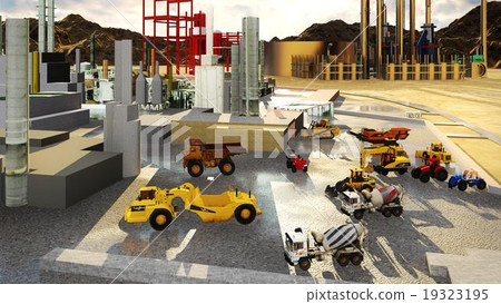 Machines at oil refinery 19323195