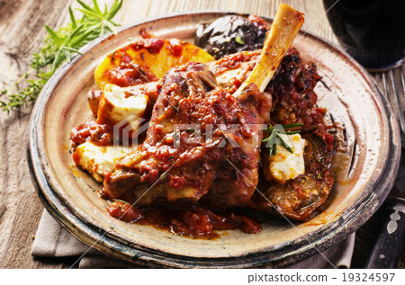 Lamb roast with feta cheese 19324597