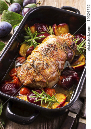 lamb braised with plums lamb braised with plums 19324762