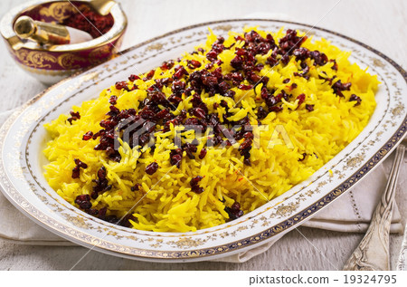 persian saffron rice with berberis 19324795