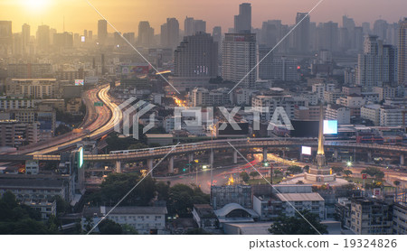 The first light of the day in Bangkok, Thailand The first light of the day in Bangkok, Thailand 19324826