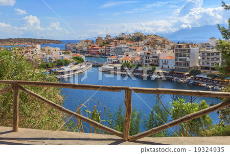 View over Agios Nikolaos from viewpoint, Crete View over Agios Nikolaos from viewpoint, Crete 19324935