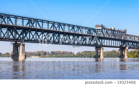 Steel truss bridge over the Danube River Steel truss bridge over the Danube River 19325408