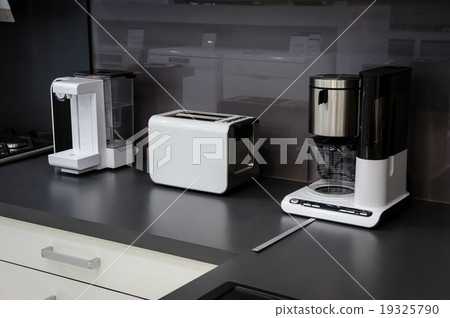 Modern hi-tek kitchen, clean interior design 19325790