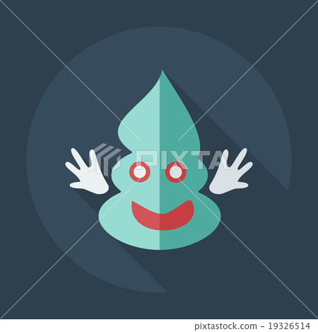 Flat modern design with shadow icons turd, faeces 19326514