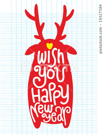 Rain deer abstract isolated Rain deer abstract isolated 19327384