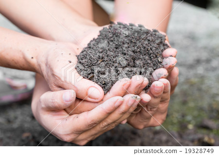 Soil in Couple hands Soil in Couple hands 19328749
