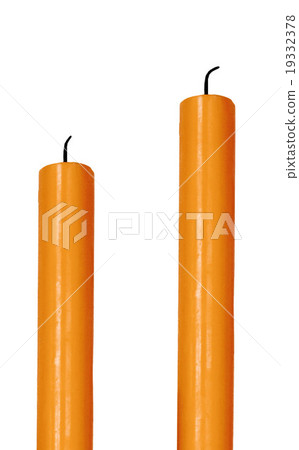 candles isolated on a white background candles isolated on a white background 19332378