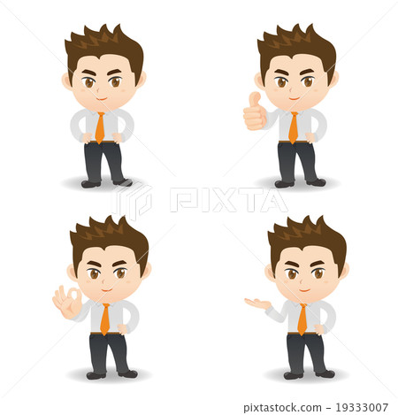 cartoon illustration Business man 19333007