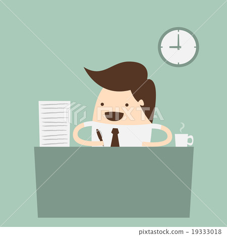 Business person working in office hour Business person working in office hour 19333018