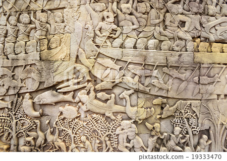 柬埔寨暹粒吳哥城遺址組南大門 19333470