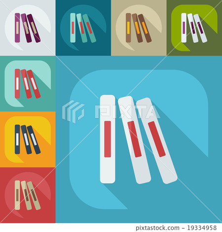 Flat modern design with shadow icons books - Stock Illustration ...