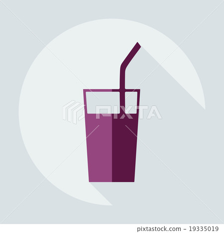 Flat modern design with shadow icons coffee 19335019