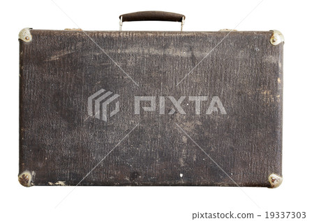 old suitcase on a white background old suitcase on a white background 19337303