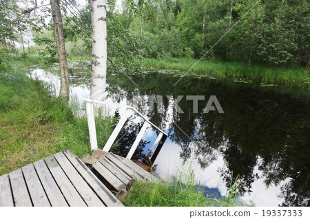 swimming pond and in water ramps 19337333