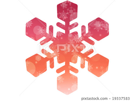 Snow crystal d (red) Snow crystal d (red) 19337583
