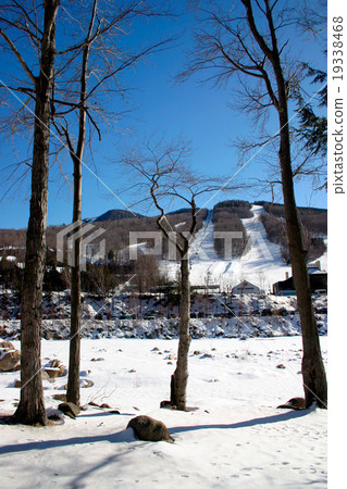 Winter scene in New England, USA.. Winter scene in New England, USA.. 19338468