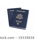 US Passport on white 19338838