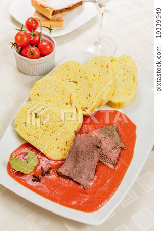 Czech tomato sauce with dumplings Czech tomato sauce with dumplings 19339949