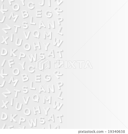 Abstract background with alphabet 19340638