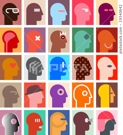 Various People Portrait Set 19340642