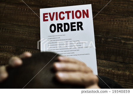 young man who has received an eviction order young man who has received an eviction order 19340859