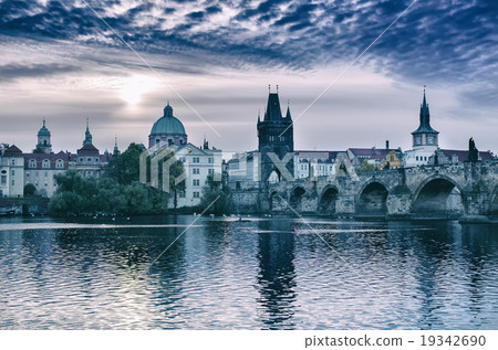 Prague at sunrise 19342690