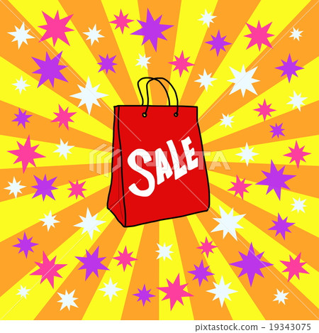 交易銷售紙袋例證 交易銷售紙袋例證 19343075