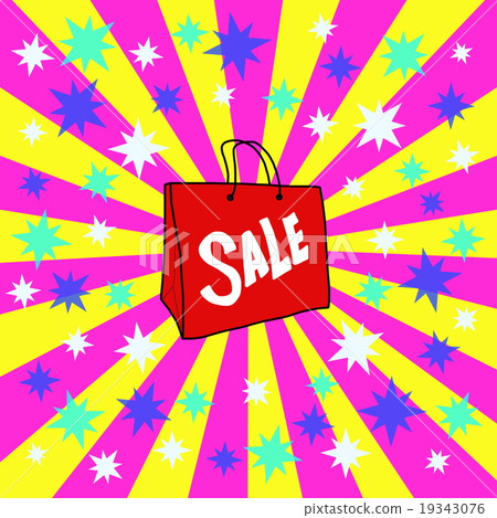 交易銷售紙袋例證 交易銷售紙袋例證 19343076