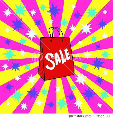 交易銷售紙袋例證 19343077