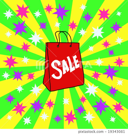 交易銷售紙袋例證 19343081