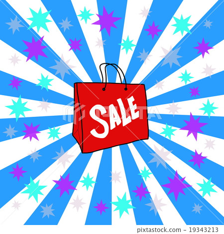 Bargain sale paper bag illustration Bargain sale paper bag illustration 19343213