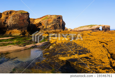 Rocks at Atlantic Ocean coast of Spain Rocks at Atlantic Ocean coast of Spain 19346761