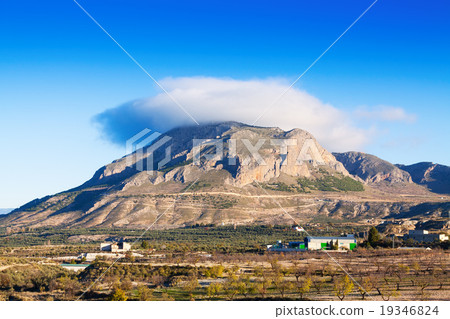 Cerro Jabalcon mount and Lenticular cloud. Spain 19346824