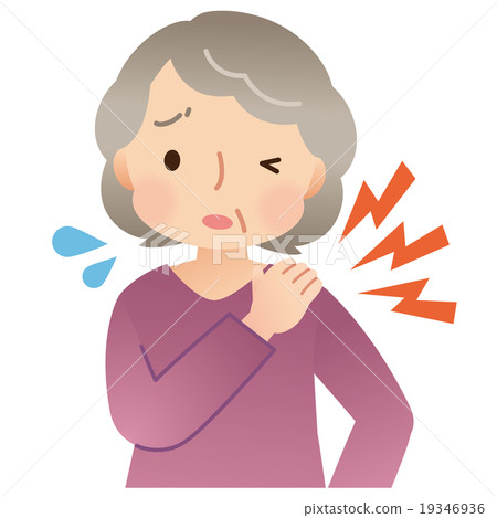 Shoulder pain Elderly women - Stock Illustration [19346936] - PIXTA